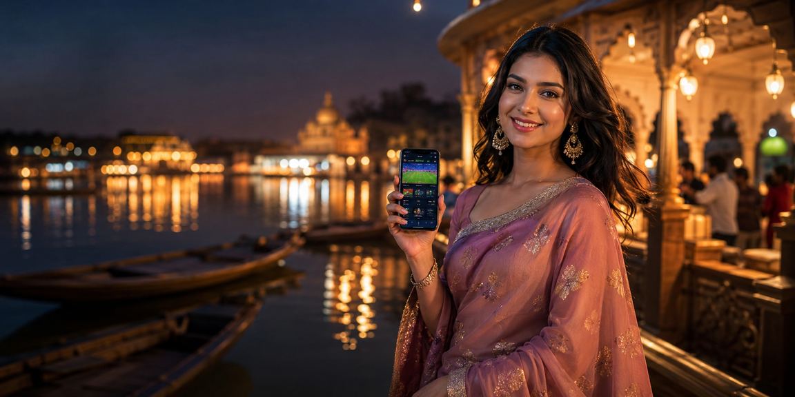 বাংলাদেশের রাতের বাজারে স্পোর্টস বেটিং উপভোগ করছেন একজন তরুণ ব্যবহারকারী